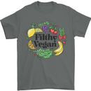 Filthy Vegan Mens T-Shirt 100% Cotton Charcoal