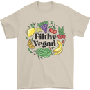 Filthy Vegan Mens T-Shirt 100% Cotton Sand