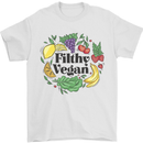 Filthy Vegan Mens T-Shirt 100% Cotton White