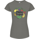 Filthy Vegan Womens Petite Cut T-Shirt Charcoal