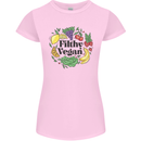 Filthy Vegan Womens Petite Cut T-Shirt Light Pink