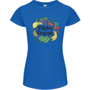 Filthy Vegan Womens Petite Cut T-Shirt Royal Blue