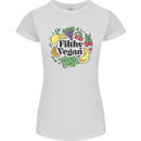 Filthy Vegan Womens Petite Cut T-Shirt White