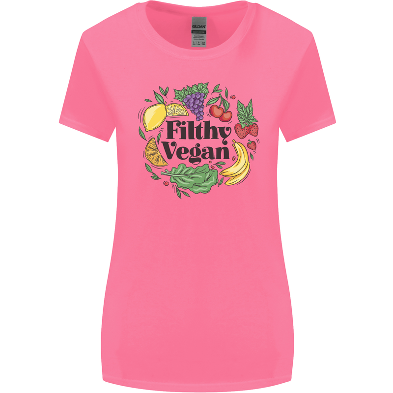Filthy Vegan Womens Wider Cut T-Shirt Azalea