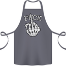 Finger Flip Fuck Skull Offensive Biker Cotton Apron 100% Organic Steel