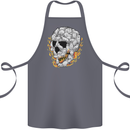 Fire Skull Made of Cats Cotton Apron 100% Organic Steel