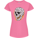 Fire Skull Made of Cats Womens Petite Cut T-Shirt Azalea