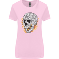 Fire Skull Made of Cats Womens Wider Cut T-Shirt Light Pink