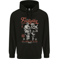 Firefighter Dad Father's Day Fireman Mens Hoodie Black