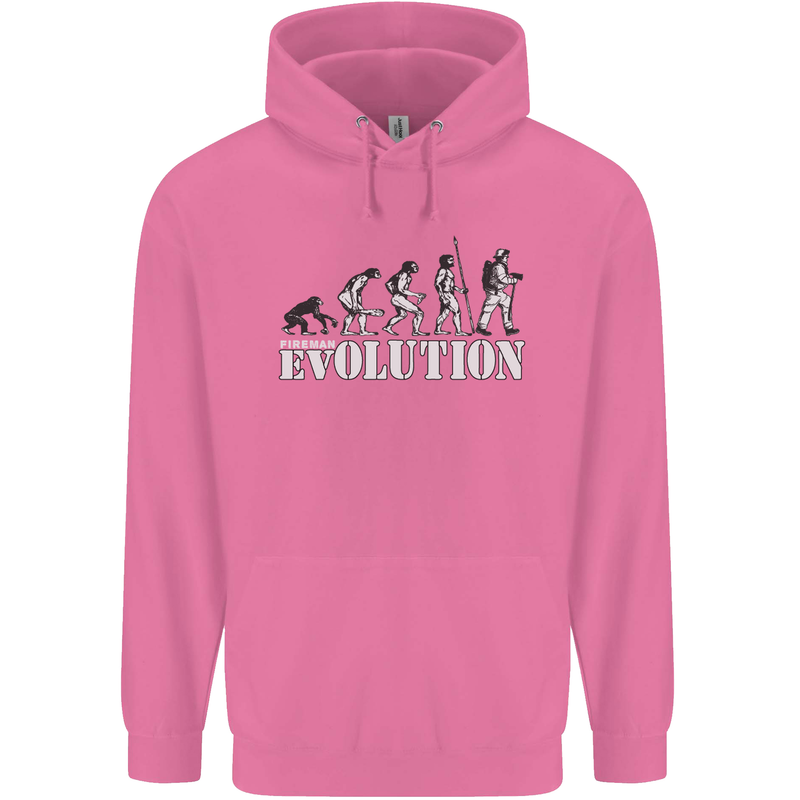 Fireman Evolution Childrens Kids Hoodie Azalea