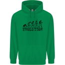 Fireman Evolution Childrens Kids Hoodie Irish Green