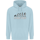 Fireman Evolution Childrens Kids Hoodie Light Blue