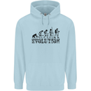 Fireman Evolution Childrens Kids Hoodie Light Blue