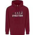 Fireman Evolution Childrens Kids Hoodie Maroon