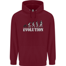 Fireman Evolution Childrens Kids Hoodie Maroon