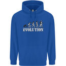 Fireman Evolution Childrens Kids Hoodie Royal Blue