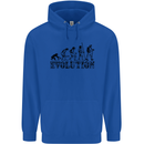 Fireman Evolution Childrens Kids Hoodie Royal Blue