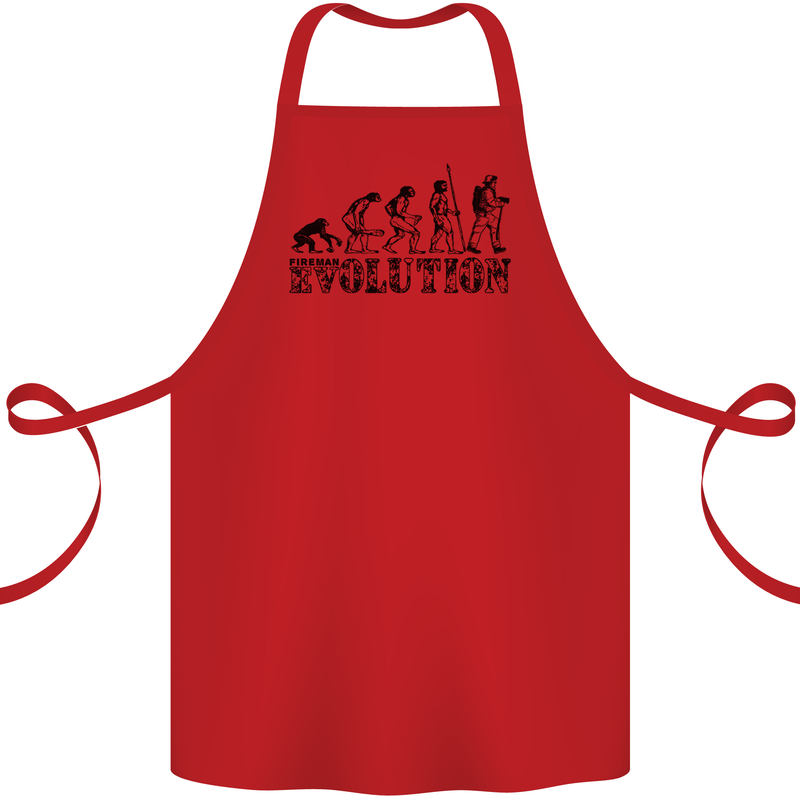 Fireman Evolution Cotton Apron 100% Organic Red