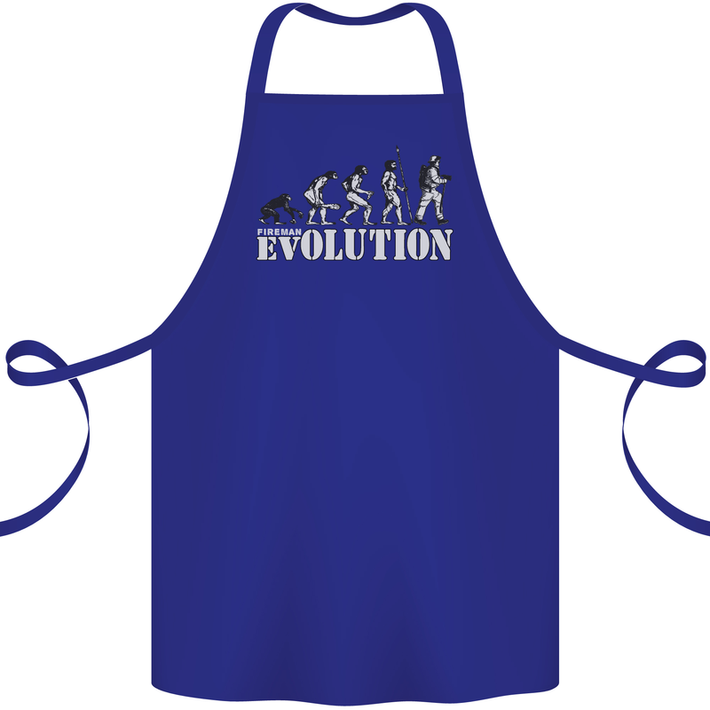Fireman Evolution Cotton Apron 100% Organic Royal Blue