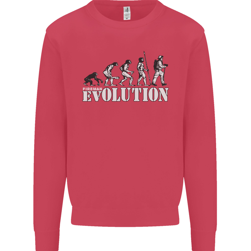 Fireman Evolution Kids Sweatshirt Jumper Heliconia