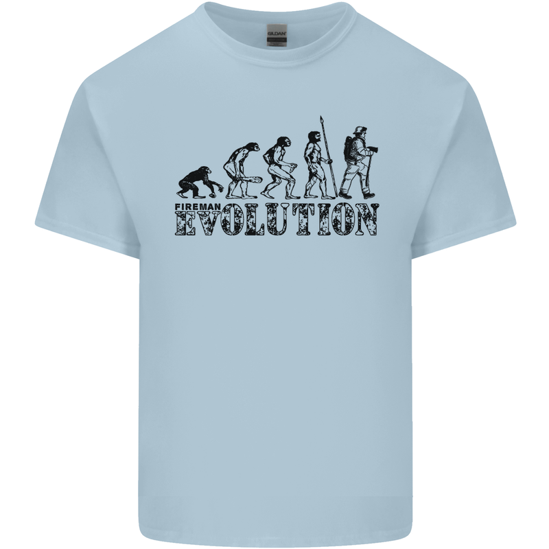 Fireman Evolution Kids T-Shirt Childrens Light Blue