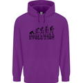 Fireman Evolution Mens 80% Cotton Hoodie Purple