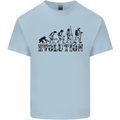 Fireman Evolution Mens Cotton T-Shirt Tee Top Light Blue