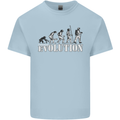 Fireman Evolution Mens Cotton T-Shirt Tee Top Light Blue