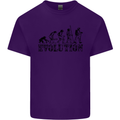 Fireman Evolution Mens Cotton T-Shirt Tee Top Purple