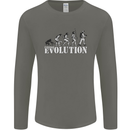 Fireman Evolution Mens Long Sleeve T-Shirt Charcoal