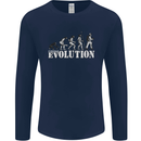 Fireman Evolution Mens Long Sleeve T-Shirt Navy Blue