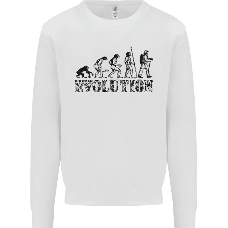 Fireman Evolution Mens Sweatshirt Jumper White