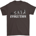 Fireman Evolution Mens T-Shirt Cotton Gildan Dark Chocolate
