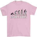 Fireman Evolution Mens T-Shirt Cotton Gildan Light Pink