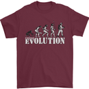 Fireman Evolution Mens T-Shirt Cotton Gildan Maroon
