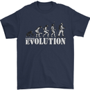 Fireman Evolution Mens T-Shirt Cotton Gildan Navy Blue