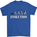 Fireman Evolution Mens T-Shirt Cotton Gildan Royal Blue