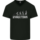 Fireman Evolution Mens V-Neck Cotton T-Shirt Black