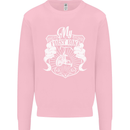 First Bike Funny Biker Motorbike Motorcyle Kids Sweatshirt Jumper Light Pink