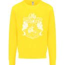 First Bike Funny Biker Motorbike Motorcyle Kids Sweatshirt Jumper Yellow