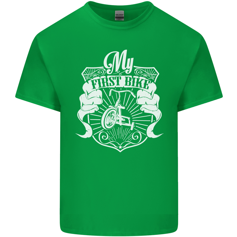 First Bike Funny Biker Motorbike Motorcyle Kids T-Shirt Childrens Irish Green