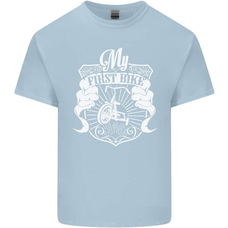 First Bike Funny Biker Motorbike Motorcyle Kids T-Shirt Childrens Light Blue