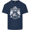 First Bike Funny Biker Motorbike Motorcyle Kids T-Shirt Childrens Navy Blue