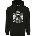First Bike Funny Biker Motorbike Motorcyle Mens 80% Cotton Hoodie Black