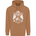 First Bike Funny Biker Motorbike Motorcyle Mens 80% Cotton Hoodie Caramel Latte