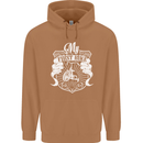 First Bike Funny Biker Motorbike Motorcyle Mens 80% Cotton Hoodie Caramel Latte