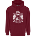First Bike Funny Biker Motorbike Motorcyle Mens 80% Cotton Hoodie Maroon
