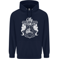 First Bike Funny Biker Motorbike Motorcyle Mens 80% Cotton Hoodie Navy Blue