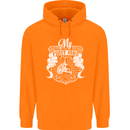 First Bike Funny Biker Motorbike Motorcyle Mens 80% Cotton Hoodie Orange