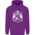 First Bike Funny Biker Motorbike Motorcyle Mens 80% Cotton Hoodie Purple